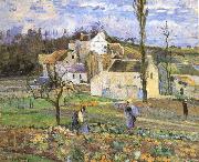 Camille Pissarro Cabbage harvest France oil painting artist